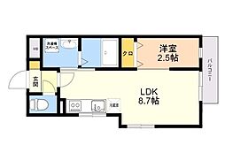 間取図画像 1LDK