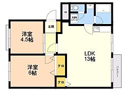間取図画像 2LDK