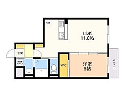 グランデエピ 1LDKの間取図画像