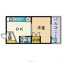 間取図画像 1DK
