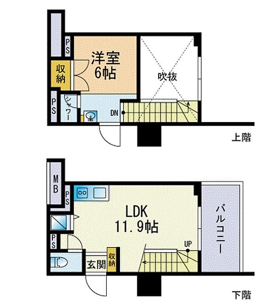 レジディア西新 1112｜福岡県福岡市早良区西新４丁目(賃貸マンション1LDK・11階・38.35㎡)の写真 その2