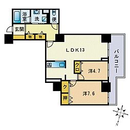 間取図画像 2LDK