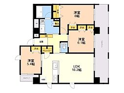 The TEN GOOD祖原2 3LDKの間取図画像