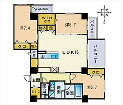 間取図画像 3LDK