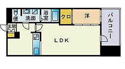 グランフォーレプライム西新 1LDKの間取図画像