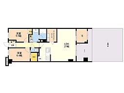 INNOVAS西新 3SLDKの間取図画像
