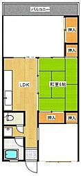 原グリーンハイツ 3DKの間取図画像