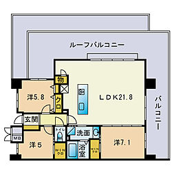 GRAND URBIC HARA 3LDKの間取図画像