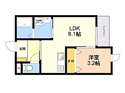 仮称)早良区飯倉6丁目新築AP 1LDKの間取図画像