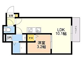 ＴＴプレイス二日市 202 ｜ 福岡県筑紫野市紫２丁目21番1号（賃貸アパート1LDK・2階・30.64㎡） その2