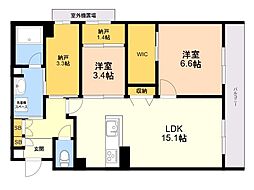 間取図画像 2SLDK