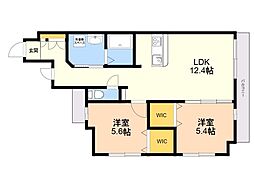 間取図画像 2LDK