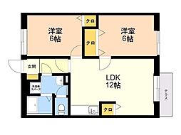 間取図画像 2LDK