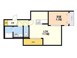 間取図画像 1LDK