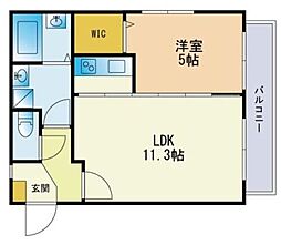 間取図画像 1LDK