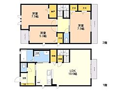 Ｖｒａｎｚ博多南1 1階3LDKの間取り
