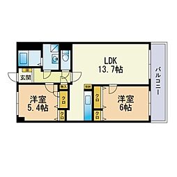 間取図画像 2LDK