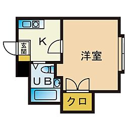 間取図画像 1K
