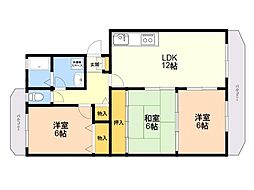 ステータス国分 3LDKの間取図画像