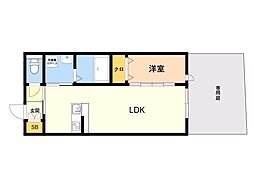 スペリオーレ桜 1LDKの間取図画像