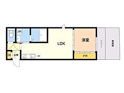 スペリオーレ桜 1LDKの間取図画像
