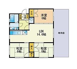 エクセレントフジ2 3LDKの間取図画像