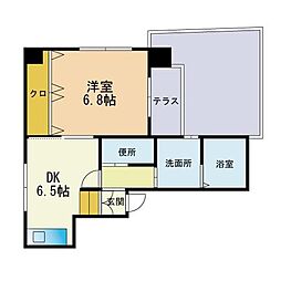 Padore 1DKの間取図画像