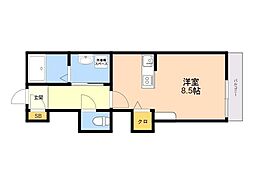 Prevoyance二日市 ワンルームの間取図画像
