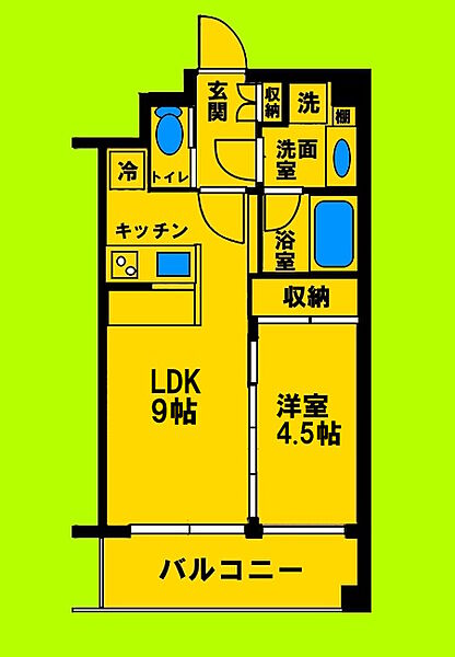 大阪府豊中市東寺内町(賃貸マンション1LDK・2階・32.39㎡)の写真 その2