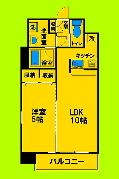 大阪府吹田市豊津町(賃貸マンション1LDK・2階・36.74㎡)の写真 その2