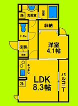 兵庫県尼崎市立花町3丁目（賃貸アパート1LDK・3階・33.84㎡） その2