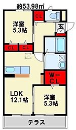 アンベリール苅田 B棟 1階