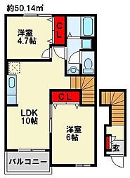 シャルマン杉　C棟 2階/202