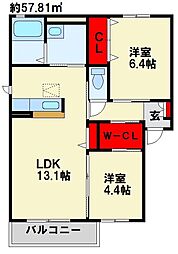 パストラーレ潤崎 C棟 1階