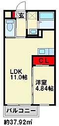 PRESTIGEEXE 1LDKの間取図画像