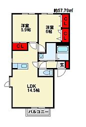 セトル嵐　B棟 2階