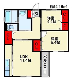 プリンセス・ガーデン秀蘭 A棟 2階/202