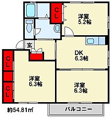 物件の間取り