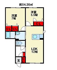 物件の間取り