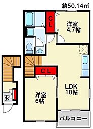 ヴィラージュ波風 B棟 2階