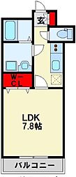 アースコートY'sシティ下曽根駅前 1Kの間取図画像