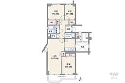 間取図画像 3LDK