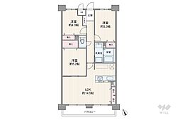 間取図画像 3LDK