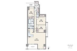 ジオ芦屋東山町 3LDKの間取図画像