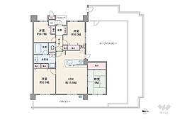 ディーレスティア西宮仁川 4LDKの間取図画像