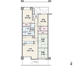 グランドメゾン芦屋岩園 4LDKの間取図画像