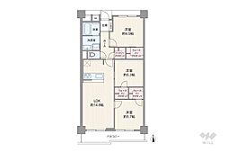 間取図画像 3LDK