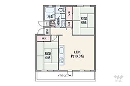 間取図画像 2LDK