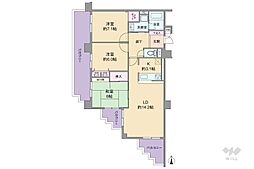 藤和シティホームズ池田井口堂 3LDKの間取図画像