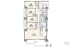 グランロジュマン豊中少路C棟 4LDKの間取図画像